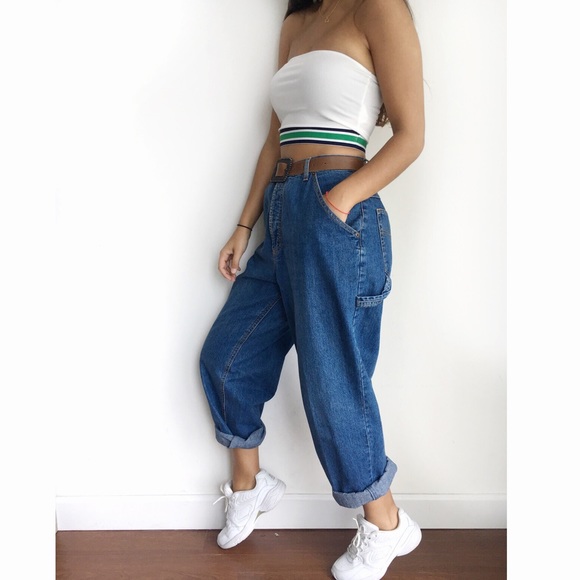 high waisted baggy boyfriend jeans